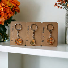 Load image into Gallery viewer, Floral Resin Keychains ~ Small Flowers
