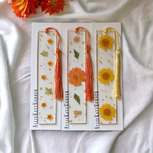 Load image into Gallery viewer, Floral Resin Bookmarks ~ Autumn
