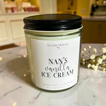 Load image into Gallery viewer, Nan's Vanilla Ice Cream Candle
