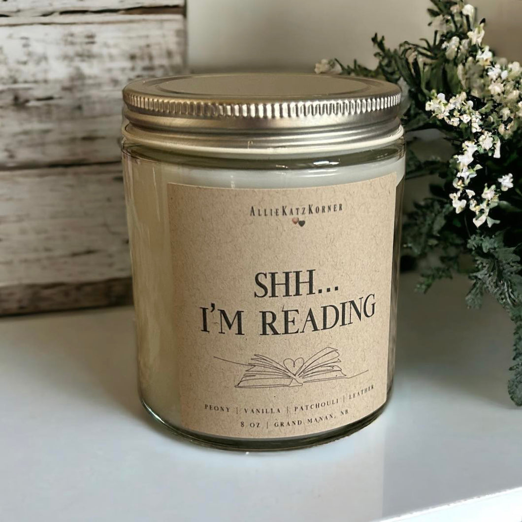 Shh... I'm Reading Candle