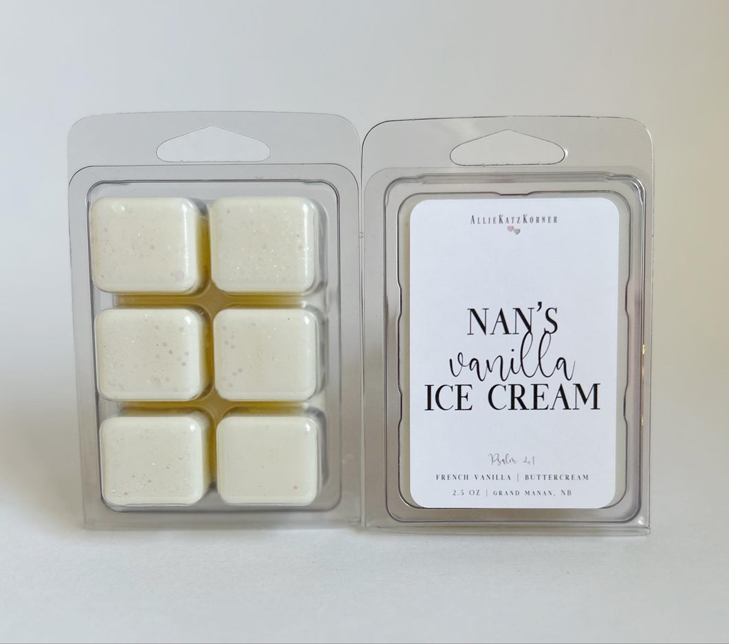 Nan's Vanilla Ice Cream Wax Melts