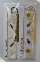 Load image into Gallery viewer, Floral Resin Bookmarks ~ Various Colors
