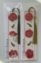 Load image into Gallery viewer, Floral Resin Bookmarks ~ Various Colors
