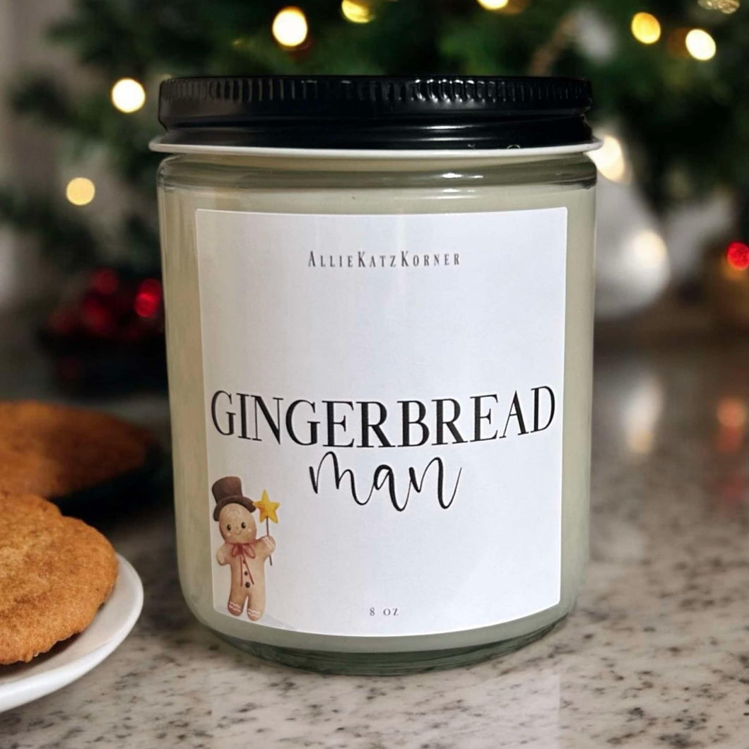 Gingerbread Man Candle