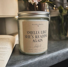 Load image into Gallery viewer, Smells Like She&#39;s Reading Again Candle
