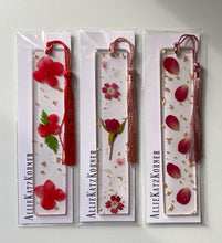 Load image into Gallery viewer, Floral Resin Bookmarks ~ Various Colors
