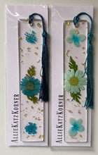 Load image into Gallery viewer, Floral Resin Bookmarks ~ Various Colors
