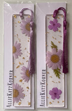 Load image into Gallery viewer, Floral Resin Bookmarks ~ Various Colors
