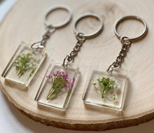 Load image into Gallery viewer, Floral Resin Keychains ~ Flowers with Stem
